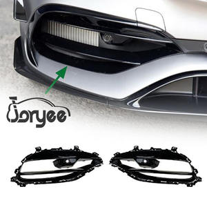 Actualización AMG parachoques delantero cuchillo de ventilación cubierta lateral para <span class=keywords><strong>Mercedes</strong></span> Benz Clase A W176 A45 ABS parte fibra de carbono accesorio de personalización de automóviles - Product Image 1