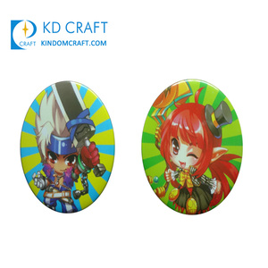 Số Lượng Lớn Giá Rẻ Kim Loại Tin Tinplate Bảng Chữ Cái Orange Nút Huy Hiệu Logo In Tùy Chỉnh Hình Nút Pin Hình Bầu Dục Cho Khuyến Mãi - Product Image 2