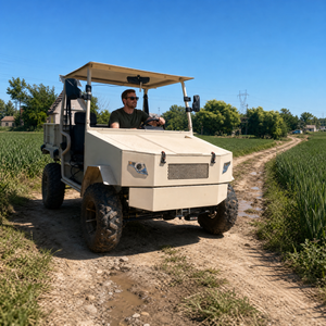 RWD-EUTV 2WD/4WD Switchable Dual Motor Heavy Duty Farm Orchard Off Road Side by Utility Vehicle Dual PMSM Motors (4kW Front + 6k - Product Image 3