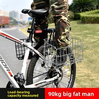 Panier avant de vélo robuste, pliable, en fil épaissi, à dégagement rapide, pour légumes, accessoire de cyclisme, vente en gros usine