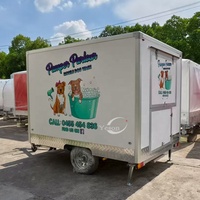 Taille personnalisée Pet chariot remorque alimentaire remorquable pour le lavage de chien mobile