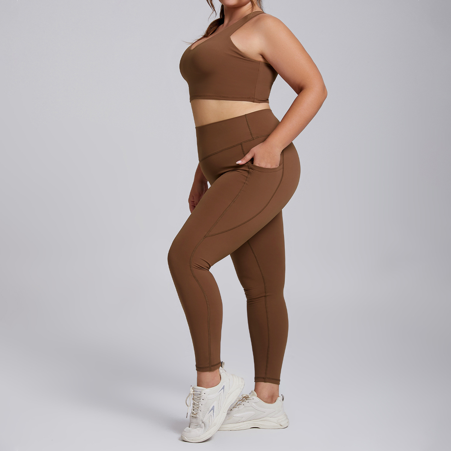 Soutien-gorge pantalon moka café