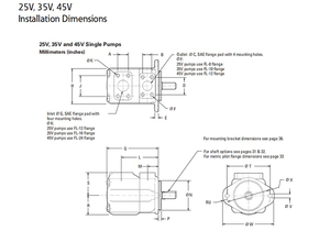 ปั๊ม 25v ปั๊มใบพัด 25vq 25vq-21-a-11-d-2 ชุดปั๊มไฮดรอลิก 25vq คุณภาพสูง - Product Image 1
