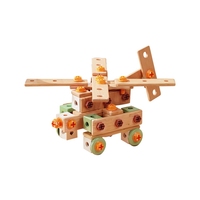 Kit de ingeniería de construcción para niños, 59 piezas, tornillo de construcción 3D, montaje DIY, juguete de entrenamiento de habilidades prácticas