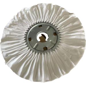 Rueda de tela para pulir superficies Paño blanco 2*14 "OEM para pulido fino Entrega de acabados suaves y brillantes Embalaje de cartón - Product Image 1