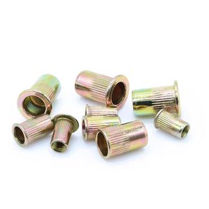 1/4-20 UNC chèn hạt rivnut nutsert ren đinh tán Đầu phẳng cơ thể tròn đinh tán hạt mù riveter - Product Image 2