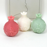 Moule en silicone multifonctionnel pour enfants, parfum grenade, aromathérapie, fleur 3D créative, œuf, plâtre décoratif DIY pour la maison