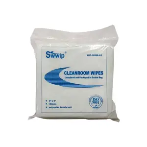 WIP-1009D-LE Polyester Cleaning Cleanroom Wipes for Science Precision Hard Drive PCM SMT IC