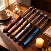 Briquet électrique moderne populaire en acier inoxydable, rechargeable par USB, rotation à 360 degrés, coupe-vent, pour bougies et barbecues, à plasma