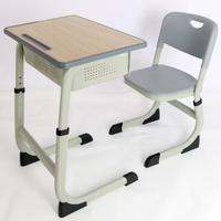 Ensemble de bureaux et chaises réglables en métal modernes pour l'école, le bureau à domicile, le salon, la salle à manger, confortable, écologique, table pour enfants