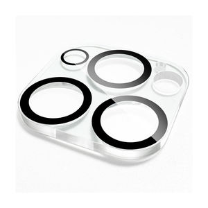 Protection d'objectif d'appareil photo transparente personnalisée anti-rayures pour iPhone 15 16 Pro Max, dureté 9H, ultra-fine, compatible avec les coques - Product Image 1