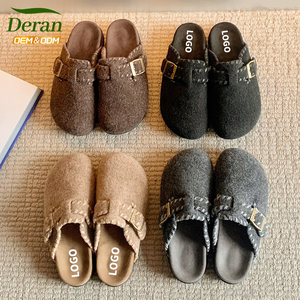 Chaussures pour femmes DERAN, sabots Birkenstocks personnalisés, chaussures de haute qualité en cuir véritable, chaussures à plateforme avec soutien de la voûte plantaire pour femmes, antidérapantes - Product Image 1