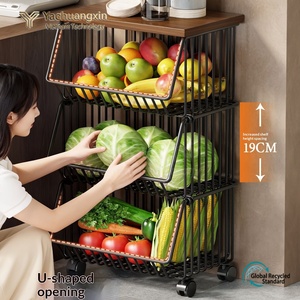 Étagère de rangement en métal rectangulaire, ouverte en dessus, empilable, avec roulettes, pour le rangement et l'organisation des articles - Product Image 3