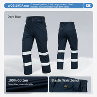 Pantalon de travail unisexe en mélange polyester-coton, résistant à l'abrasion et aux taches, certifié CE EN, pour travaux de précision
