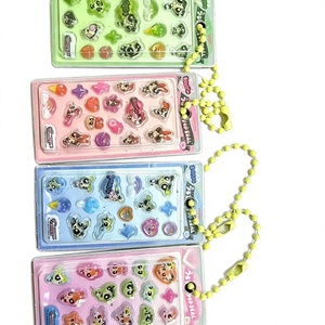 Al por mayor: Llavero con colgante de PVC 3D de dibujos animados y anime, diseño KT Cat <span class=keywords><strong>Animal</strong></span> <span class=keywords><strong>Crossing</strong></span>, con cadena de cuentas y mini etiqueta transparente tipo domo, para bolso, regalo personal - Product Image 1