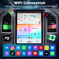 Écran radio 2DIN 12,1 pouces Lecteur DVD pour Ford F150 Raptor 2015-2021 Android Auto CarPlay sans fil Écran tactile 4 Go + 64 Go BT5.0