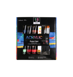 Set di Colori Acrilici Giorgione 12 Colori 35ml in Tubetti di Plastica <span class=keywords><strong>con</strong></span> 6 Pennelli per Artisti, per Dipingere su Vetro, Tela e Carta - Product Image 2
