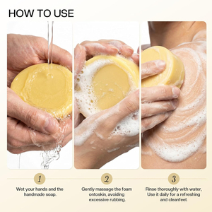 Özel Marka Otla Beslenmiş Sığır Yağı Sabunu Vücut Beyazlatıcı ve Nemlendirici Organik Bal İçeren - Product Image 3