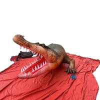 Modèle de dessin animé gonflable de haute qualité, alligator/crocodile géant et réaliste pour la publicité d'événements en plein air