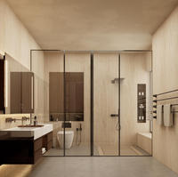 Meuble-lavabo mural flottant Lesso Home, meuble-lavabo moderne pour salle de bain, ensemble de meuble-lavabo de luxe avec lavabo et miroir