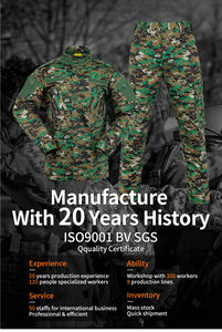 통기성 디지털 카모플라주 전술 의류 우븐 원단 ACU 유니폼 - Product Image 3