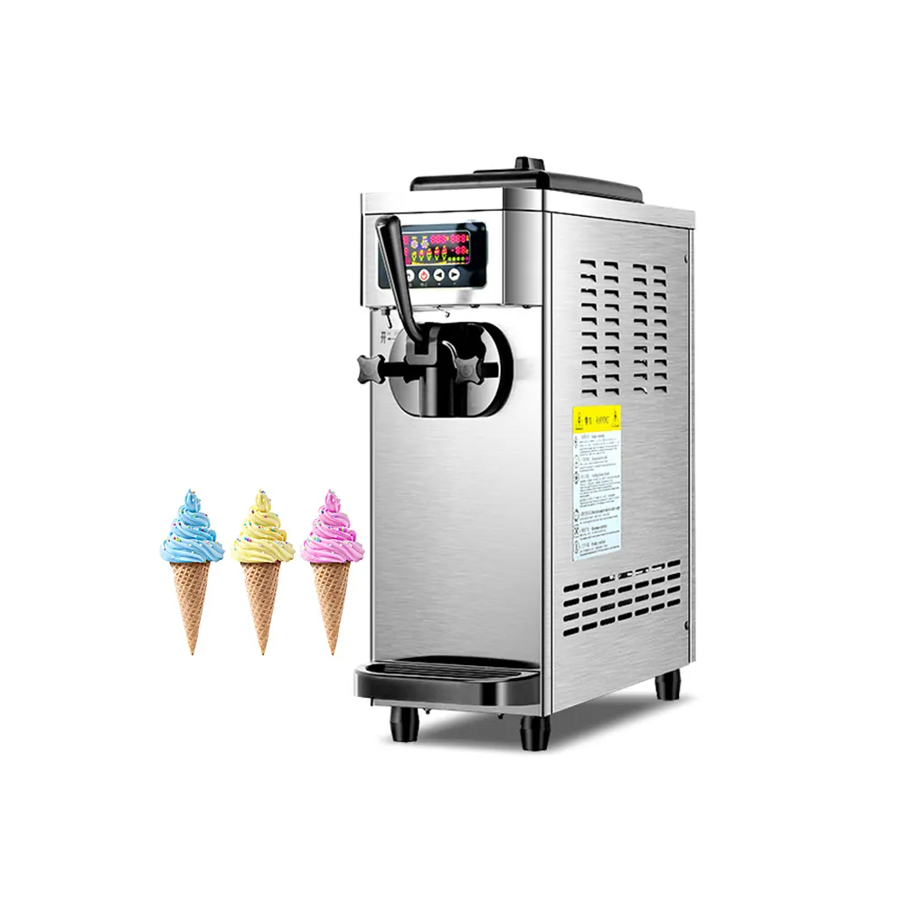 מחיר מפעל זול מכונת גלידה שולחן רצפתי מכונת ייצור תעשייתית מחיר מכונת גלידה 3 טעמים