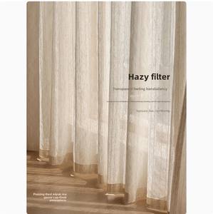 Style japonais haut de gamme rideaux noirs occultants en lin <span class=keywords><strong>transparent</strong></span> cantonnières en coton salon de thé Zen filtre de lumière <span class=keywords><strong>Non</strong></span> <span class=keywords><strong>transparent</strong></span> - Product Image 4