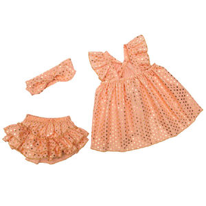 Ropa de Boutique para Niños al por Mayor, Ropa para Bebés Recién Nacidos, Conjuntos de Ropa Tejida de Verano, Conjuntos de Ropa Formal de 2 Piezas - Product Image 5