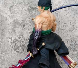 50CM Roronoa <span class=keywords><strong>Zoro</strong></span> dibujos animados PVC Anime <span class=keywords><strong>figura</strong></span> juguete recoger espada doble cabeza - Product Image 3