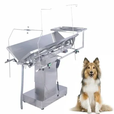 Veterinary equipment stainless steel V-type surgical operation table veterinary exam table