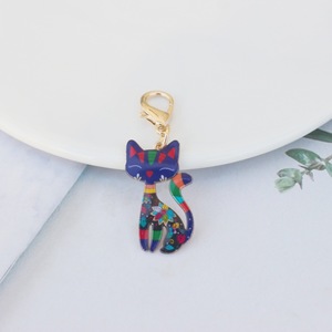 Vente en gros de porte-clés pendentifs chaton en alliage, mignons, thème Halloween, dessin animé, accessoires pour petits cadeaux, en stock - Product Image 3