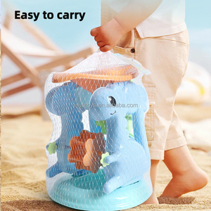 Jouets de plage en plastique pour enfants, ensemble de jouets de plage portables pour creuser dans le <span class=keywords><strong>sable</strong></span> et jouer dans l'<span class=keywords><strong>eau</strong></span>, seau, pelle et sablier - Product Image 3