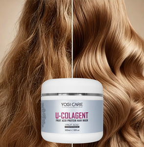 YOGI CARE Masque capillaire lissant et nourrissant au collagène naturel et aux acides de fruits pour cheveux abîmés - Fabricant - Product Image 1