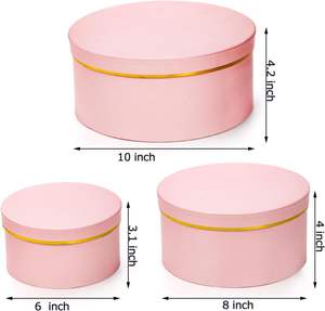 Boîte cadeau en carton recouvert d'un <span class=keywords><strong>film</strong></span> mat personnalisé recyclable, pour <span class=keywords><strong>mariage</strong></span>, Saint-Valentin, anniversaire, emballage de fleurs, tube en papier - Product Image 3