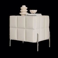 Mesa de Noche de Madera Multifuncional Moderna y Sencilla, Mueble de Dormitorio, Gabinete de Almacenamiento de Lujo Ligero