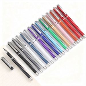 Promotion Metal Ballpoint <b>Pen</b> with Custom Logo Slim Signature 0.5mm Writing Width Customizable Business Advertising <b>Pen</b> - Product Image 4