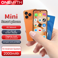 Mini Smartphone A19 Pro 4G de 4.5 Pulgadas, Sistema Android 10, 2GB RAM, 16GB ROM, 3GB+64GB, Doble SIM, Batería de 2000mAh, Teléfono Pequeño