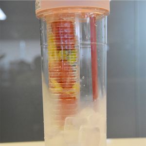 Vasos Acrílicos Transparentes Populares, Botella de Agua, Vaso para Jugo Transparente de 700 ml, Vaso de Plástico para Frutas con Pajita - Product Image 3