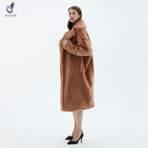 Nouveau <span class=keywords><strong>manteau</strong></span> de fourrure chaud et doux pour <span class=keywords><strong>femme</strong></span>, Teddy bear en laine d'agneau, à la mode, automne et hiver - Product Image 3