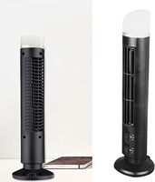 Kipas menara USB Mini portabel, dengan lampu malam LED untuk PC Laptop meja portabel