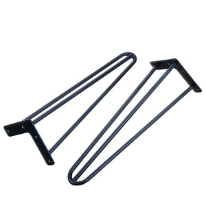 Nouveau Design Prix Usine Durable En Métal Noir 16 28 Pouces 3 Tige BRICOLAGE Banc Chaises de Table Basse Jambes En Épingle À <span class=keywords><strong>Cheveux</strong></span> - Product Image 5