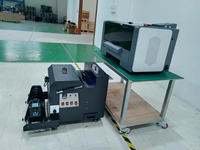 Printer DTF 3ALPS A3 Baru Dual Head untuk Transfer Tekstil, Printer Inkjet XP600 Imprimate 300mm Tinta Pigment CMYKW Multifungsi Ukuran Kecil