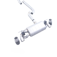 Système d'échappement haute performance en acier inoxydable 304 pour BMW M140i F21 3.0T, silencieux simple à double valve, queue de cygne, coupé