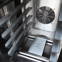 Four de séchage à circulation d'air chaud automatique électrique commercial à 360 degrés four à air chaud rotatif en acier inoxydable