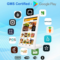 Tablet Layar Sentuh 10.1 Inci LCD Kapasitif Android 11 Bentuk L untuk Restoran, Tablet Pemesanan Pelanggan Restoran