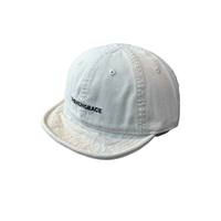 Casquette de baseball vintage délavée à bord souple, broderie logo, ajustable, en coton, pour femmes et hommes, vente en gros