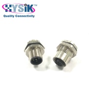 Conector Marino M12 en Ángulo de 90 Grados, Conector de 5 y 8 Pines para Montaje en Panel, para Sensor de Red