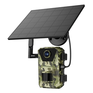 Caméra de chasse solaire infrarouge avec vision nocturne, surveillance de la faune, enregistreur vidéo et photo, 4K HD 14MP - Product Image 1