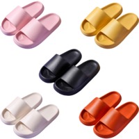 Claquettes d'hiver en mousse EVA épaisse, antidérapantes, à séchage rapide, confortables comme des nuages, pour femmes, pour la maison, le spa, la plage