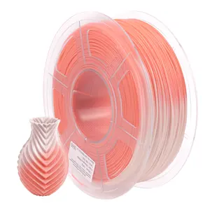 PLA + arancio del cambiamento di colore di Temp. Temperatura del filamento 1.75mm di PLA della stampante di iSANMATE 3D al bianco